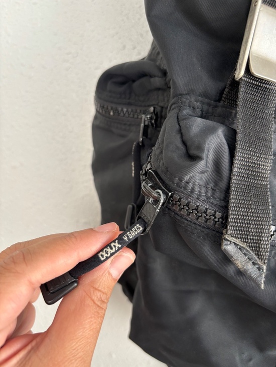 Yohji Yamamoto DOUX Y’SACCS Vintage Y2K Japan Black Nylon Utility Backpack main image 4